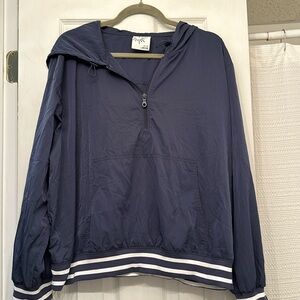 Aerie Blue windbreaker hoodie